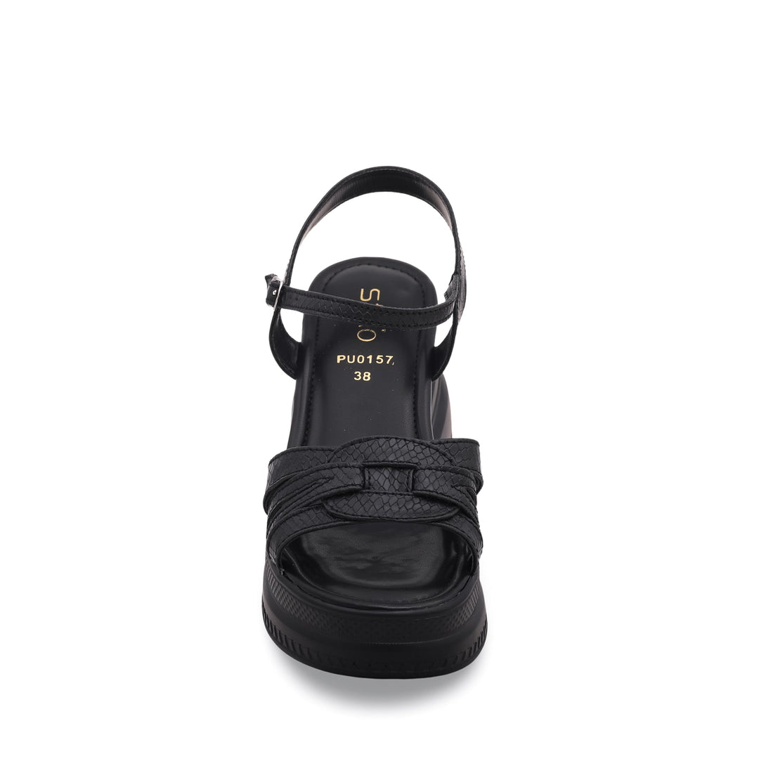 Black PU Sandals PU0157