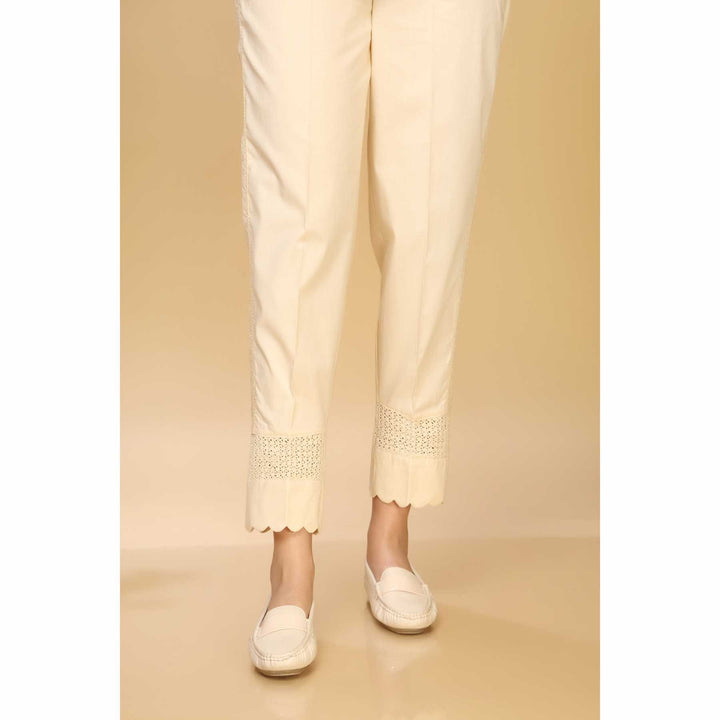 Cambric Slim Fit Embellished Trouser