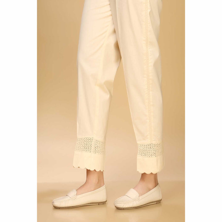 Cambric Slim Fit Embellished Trouser