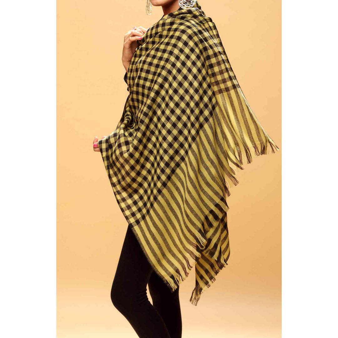 Black Color Acrylic Stole PW1706