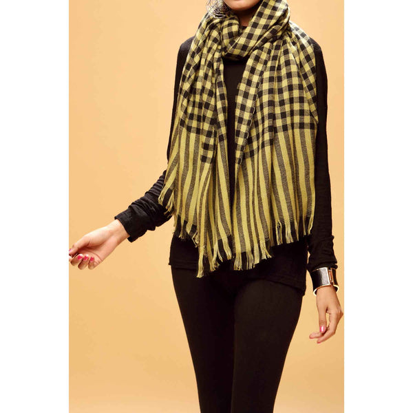 Black Color Acrylic Stole PW1706