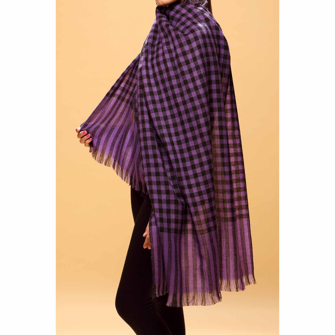 Blue Color Acrylic Stole PW1706