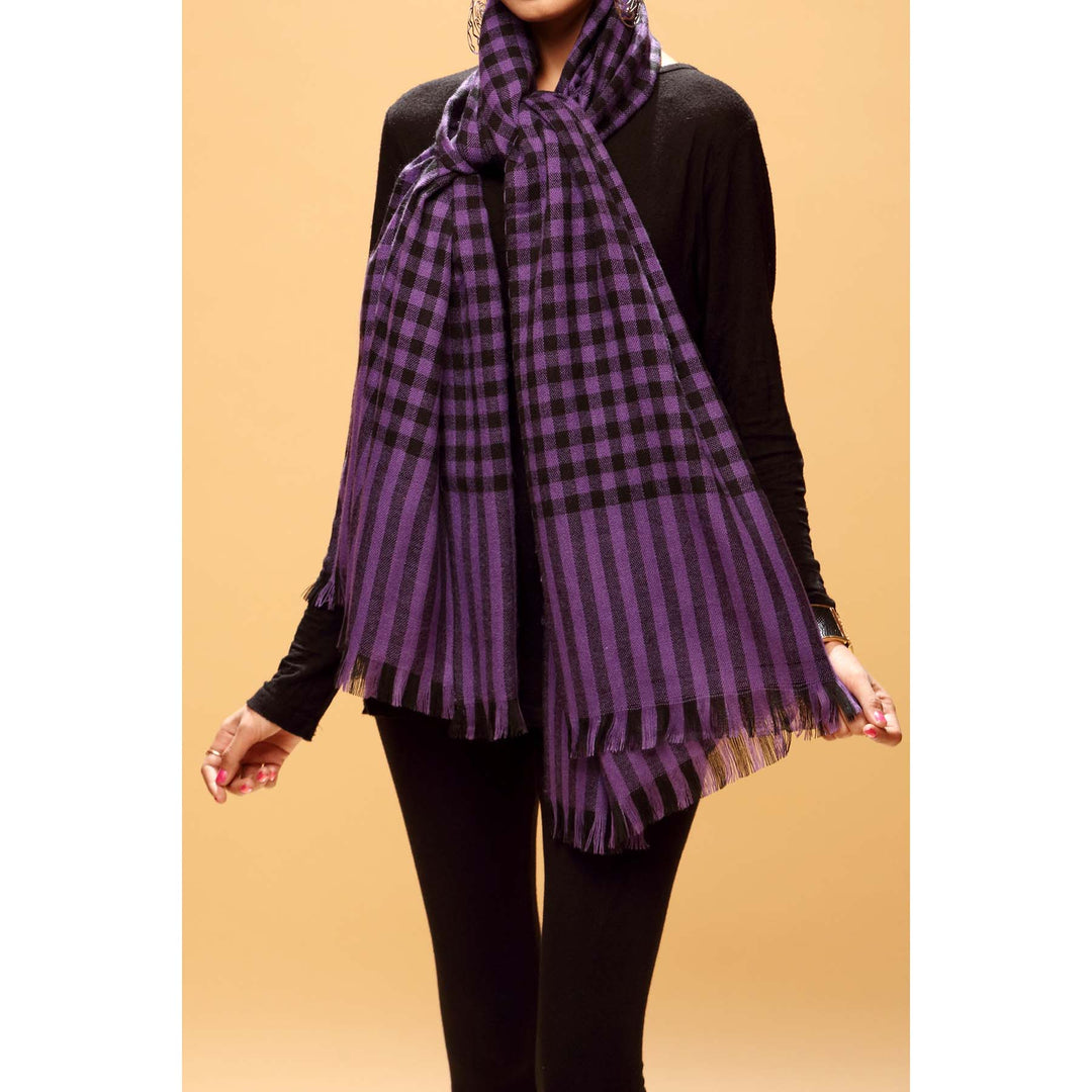 Blue Color Acrylic Stole PW1706