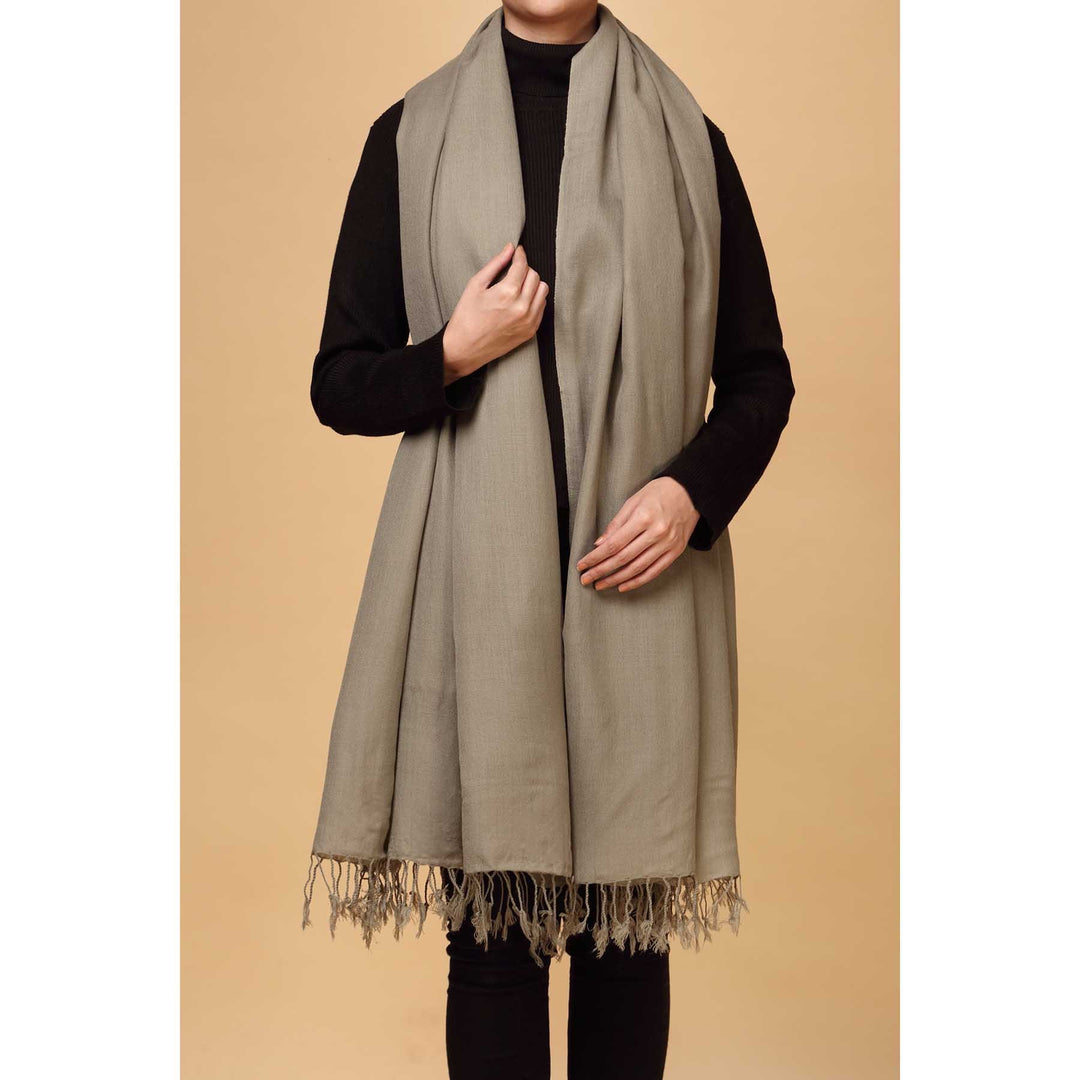 Grey Color Winter Shawl PW1719