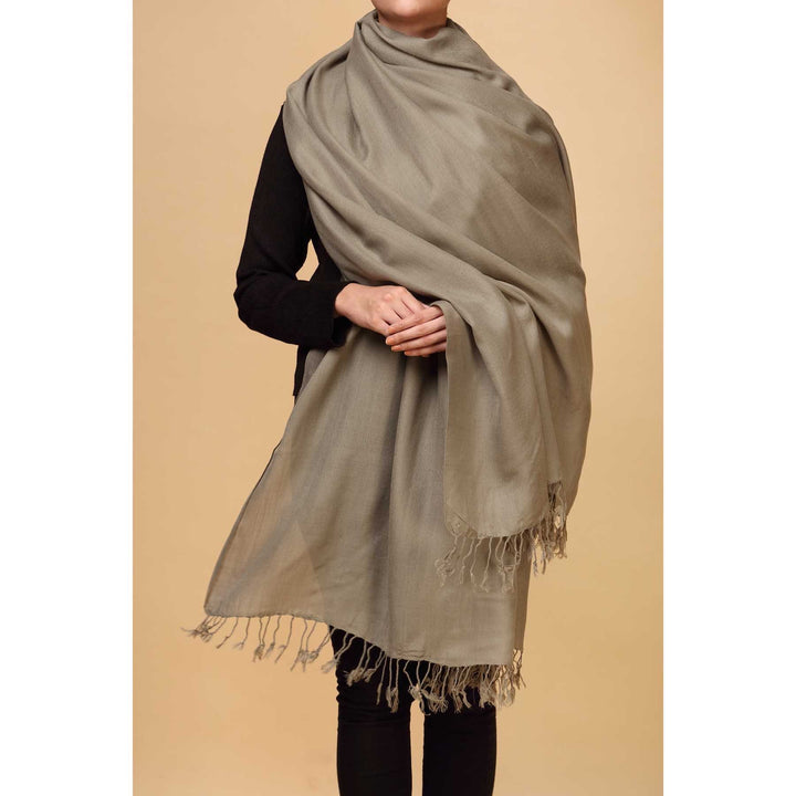 Grey Color Winter Shawl PW1719
