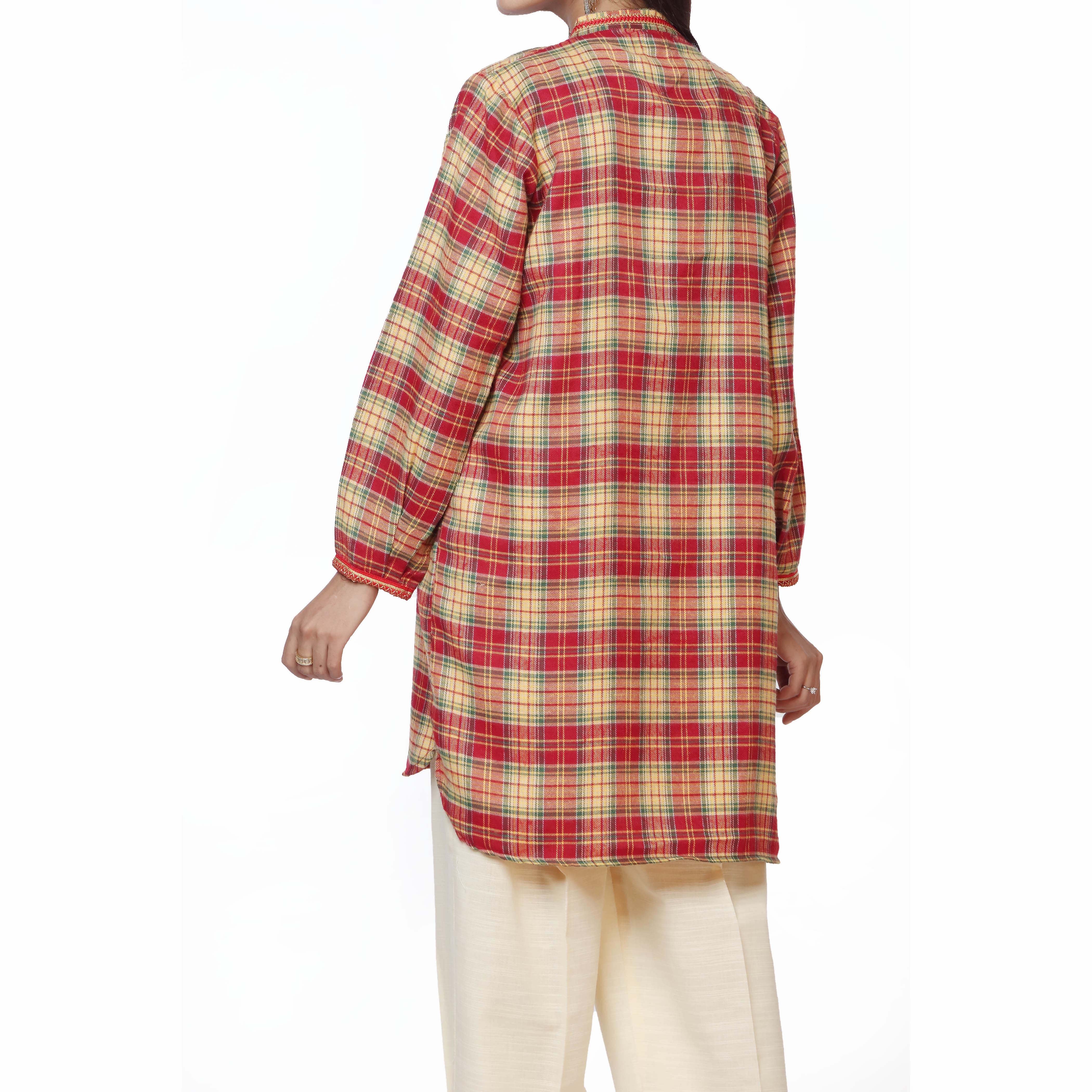 1PC-Flannel Checkered Shirt  PW2182