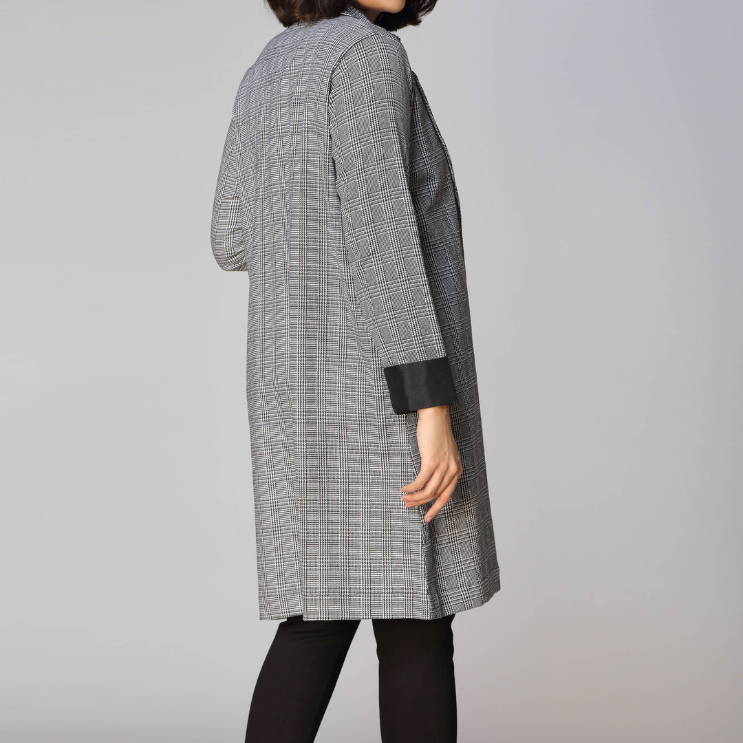 1PC- Flannel Checkered Coat  PW2325