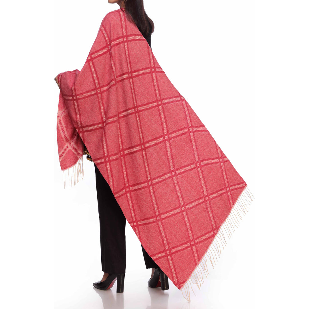 Red Cross Check Stole PW2712