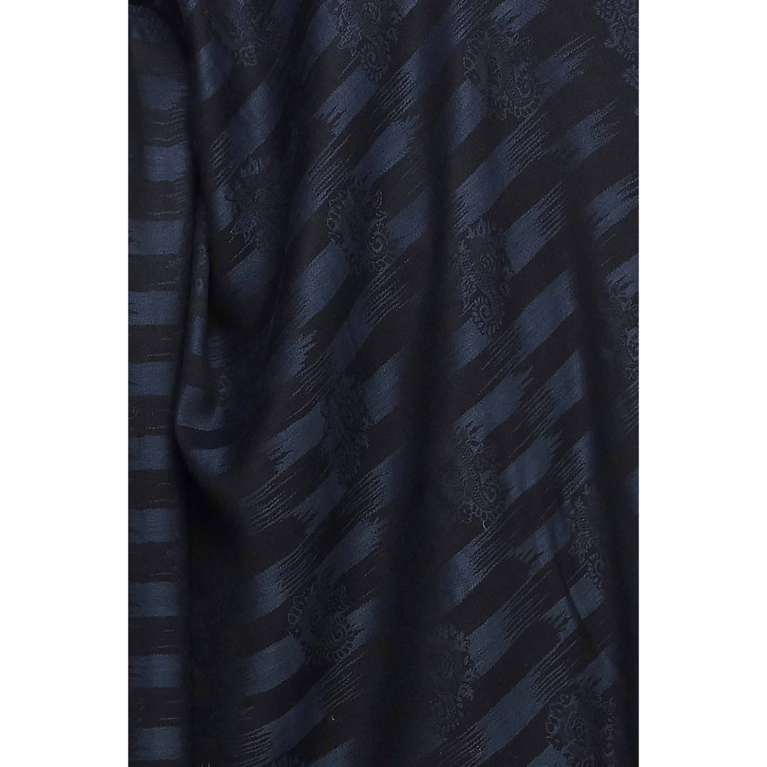 Blue Jacquard Shawl PW2715