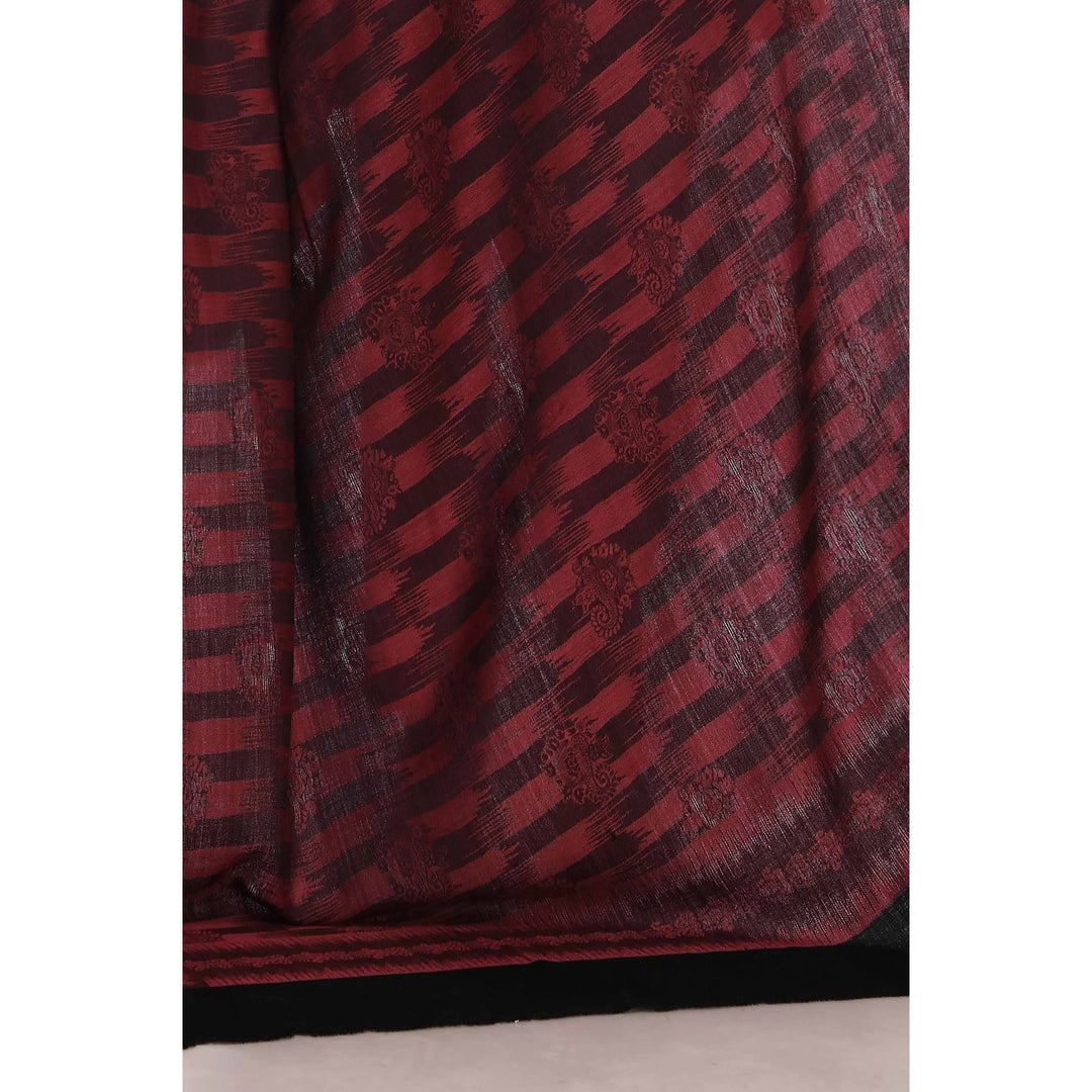 Red Jacquard Shawl PW2715