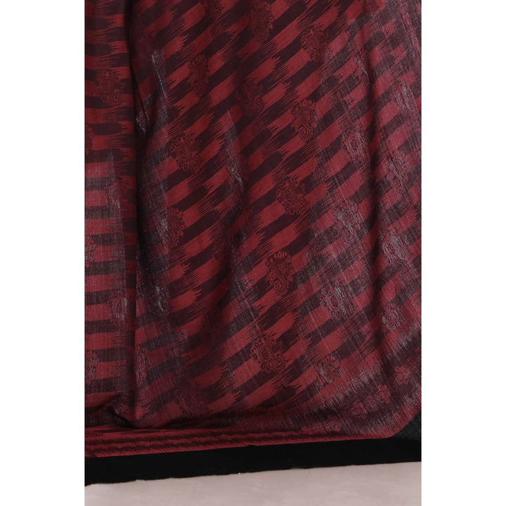 Red Jacquard Shawl PW2715