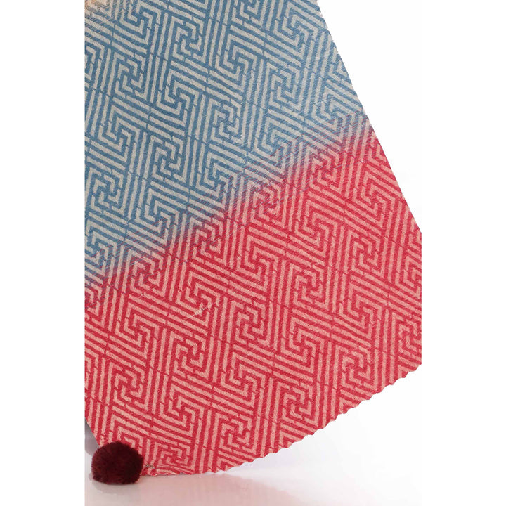 Blue Two Tone Shawl PW2734