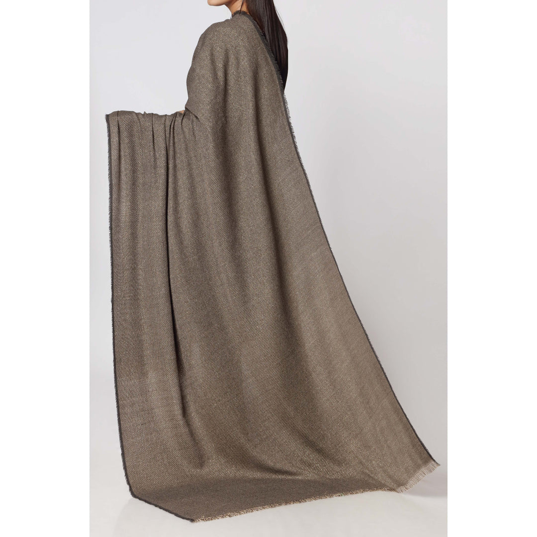 Black Two Tone Shawl PW2742