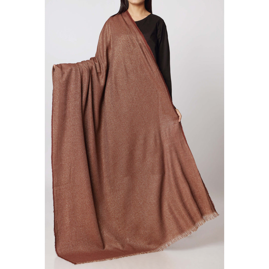 Brown Two Tone Shawl PW2742