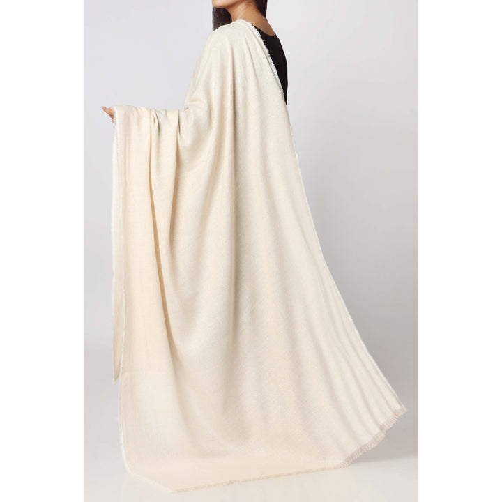 Cream Two Tone Shawl PW2742