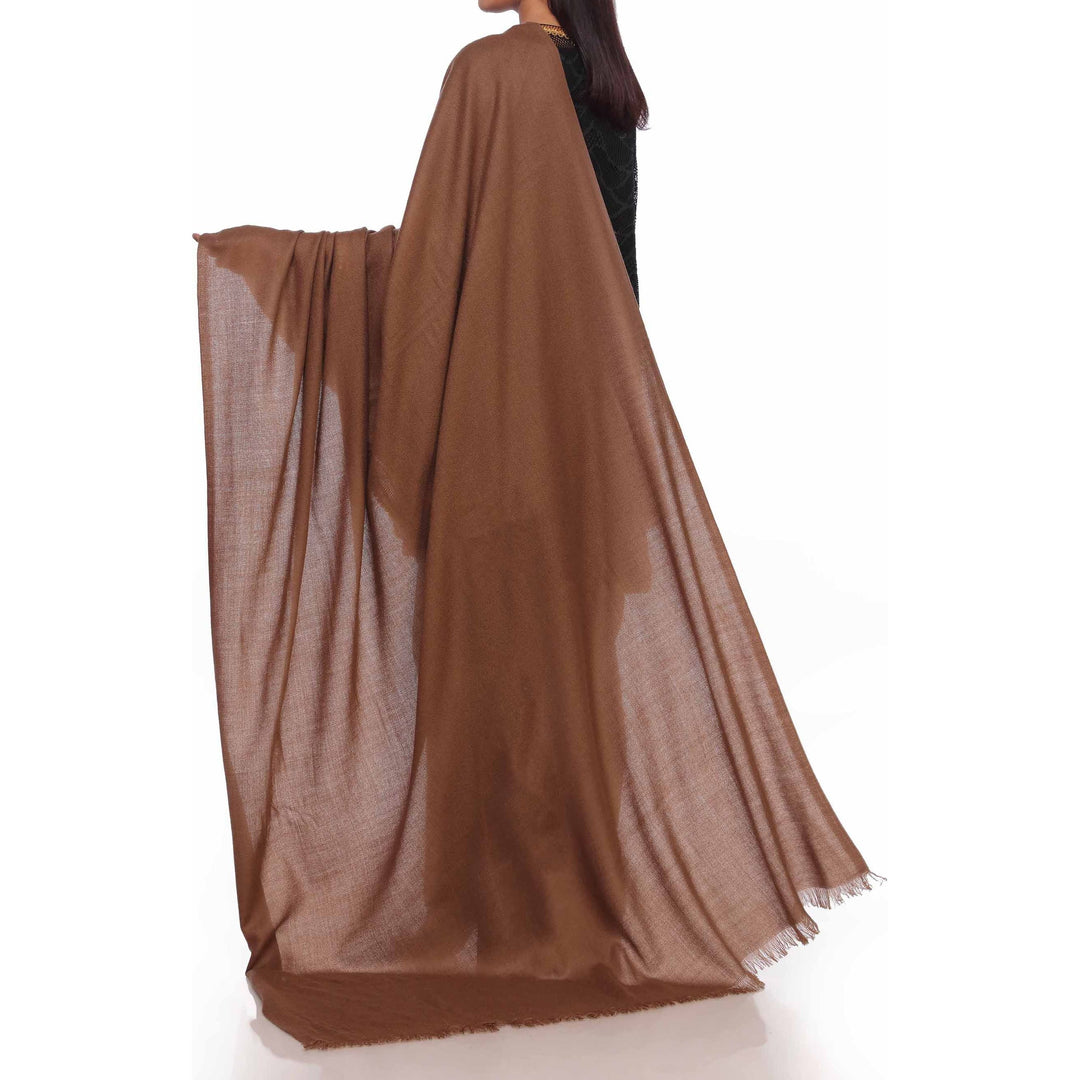 Brown Softer Plain Shawl PW2747