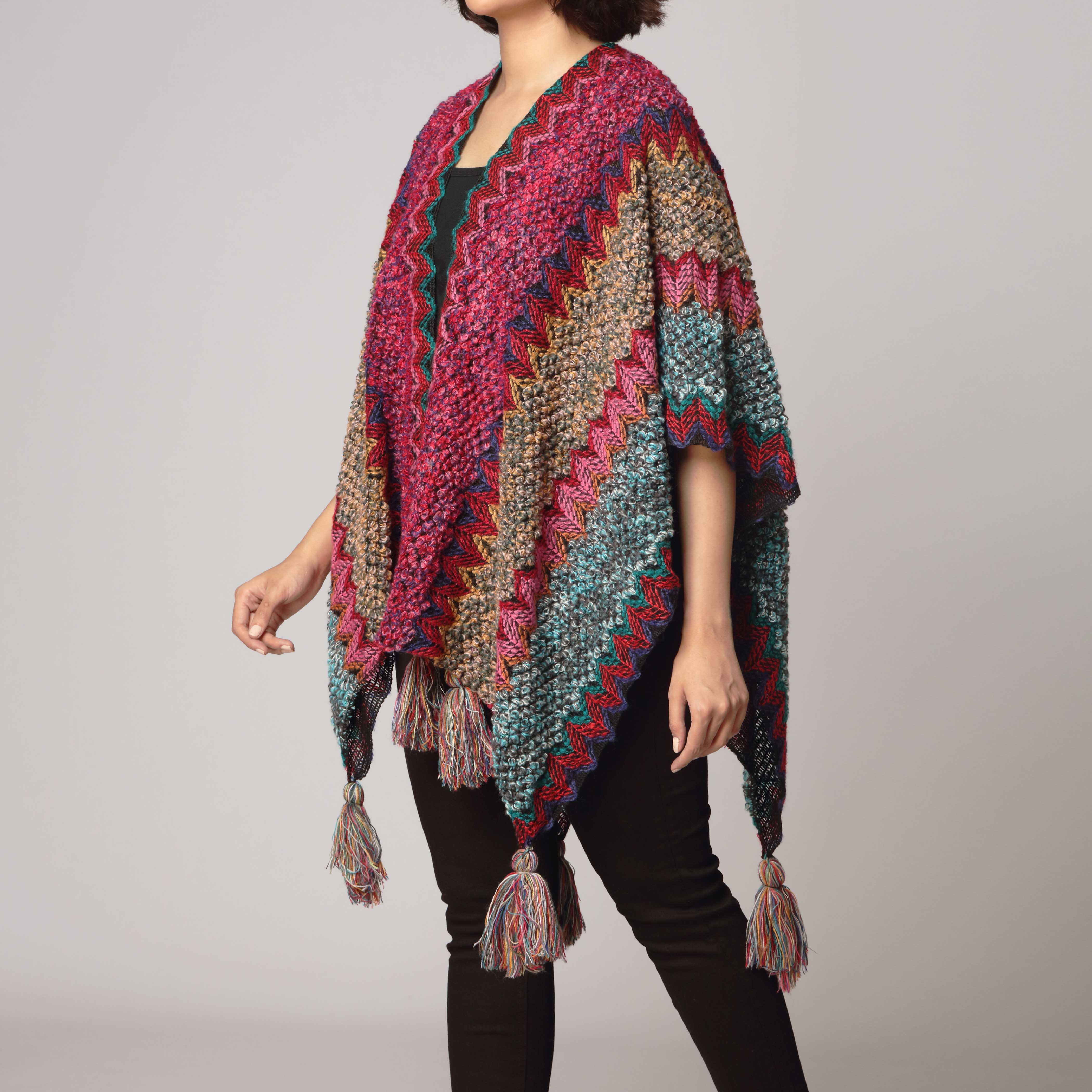 Red Cape Shawl PW2800