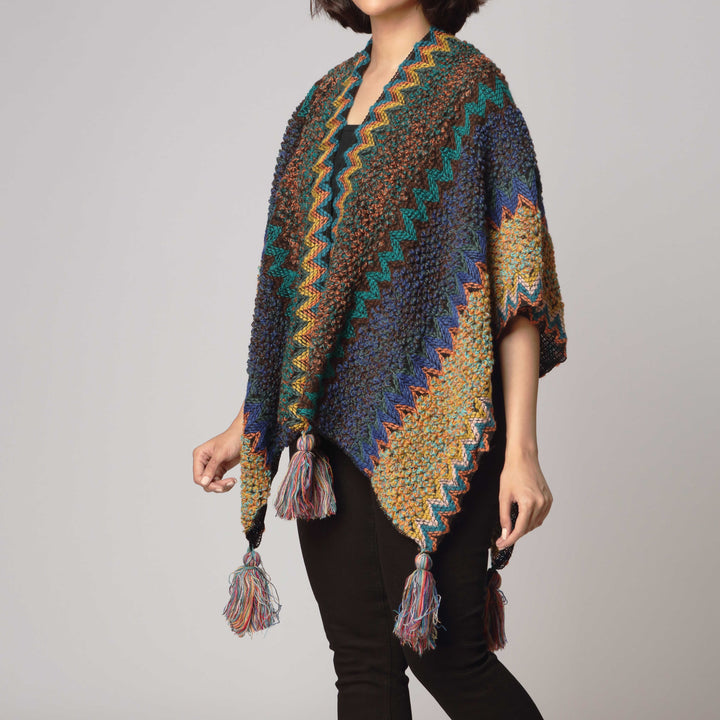 Navy Cape Shawl PW2800