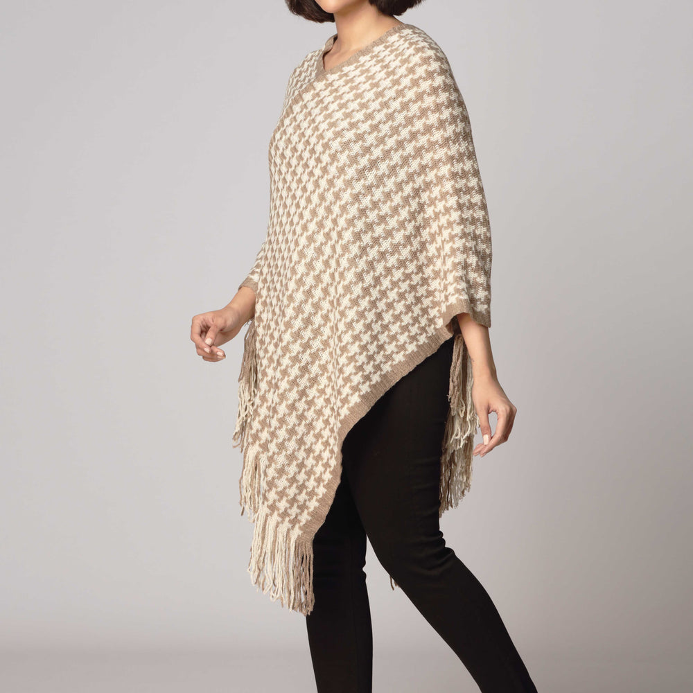 Khaki Cape Shawl PW2808