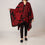 Maroon Cape Shawl PW2812