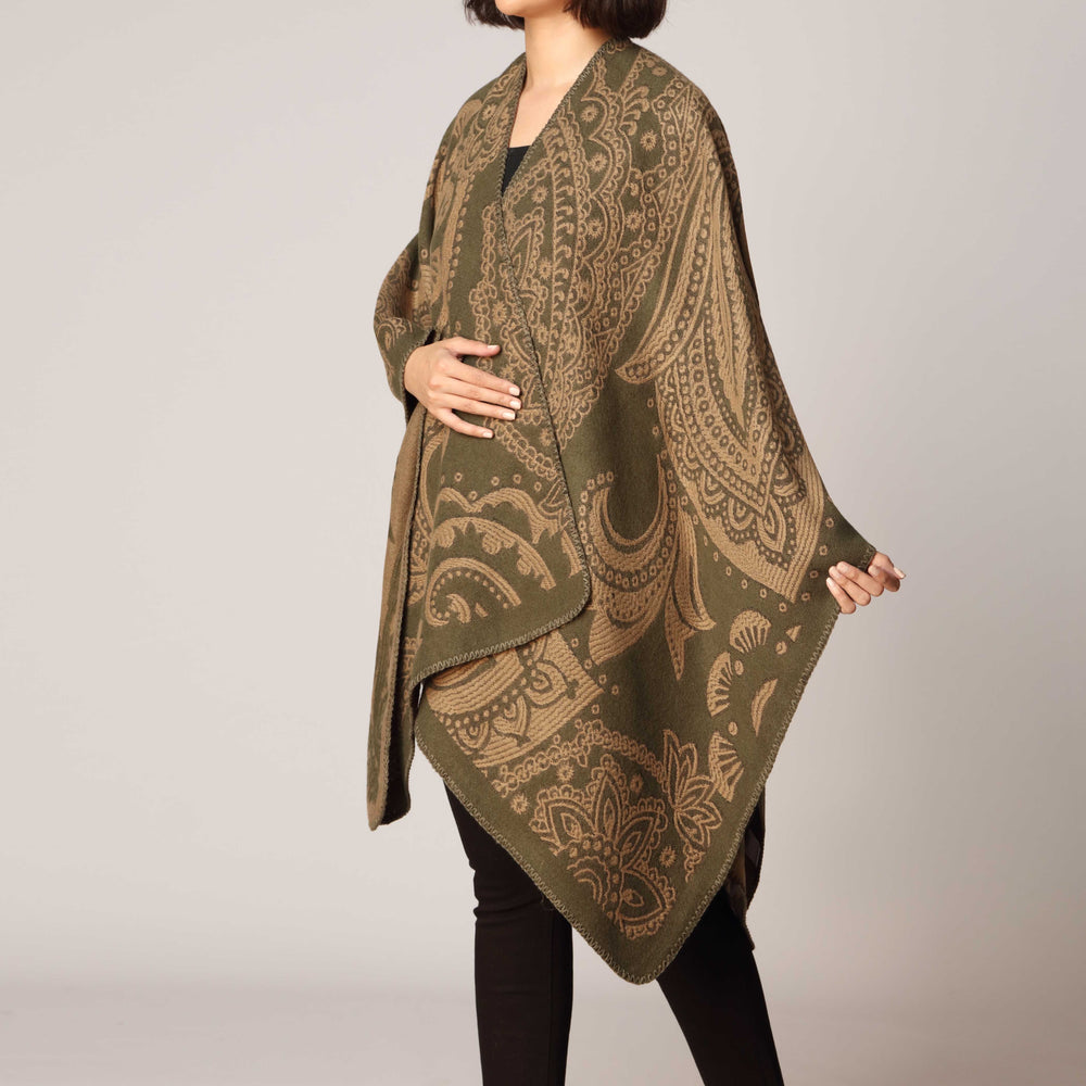 Green Cape Shawl PW2812