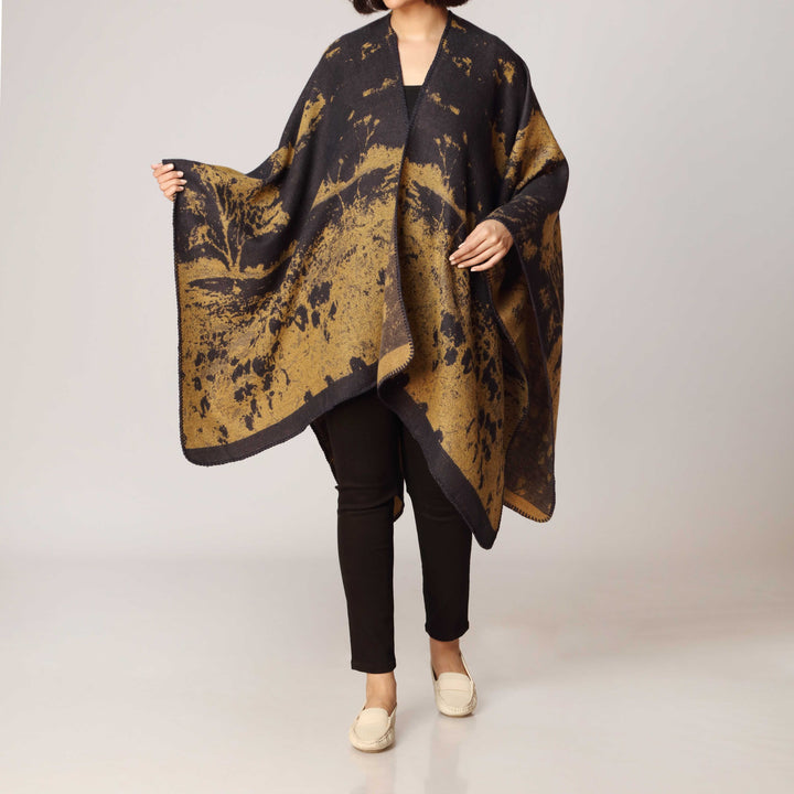 Navy Cape Shawl PW2813