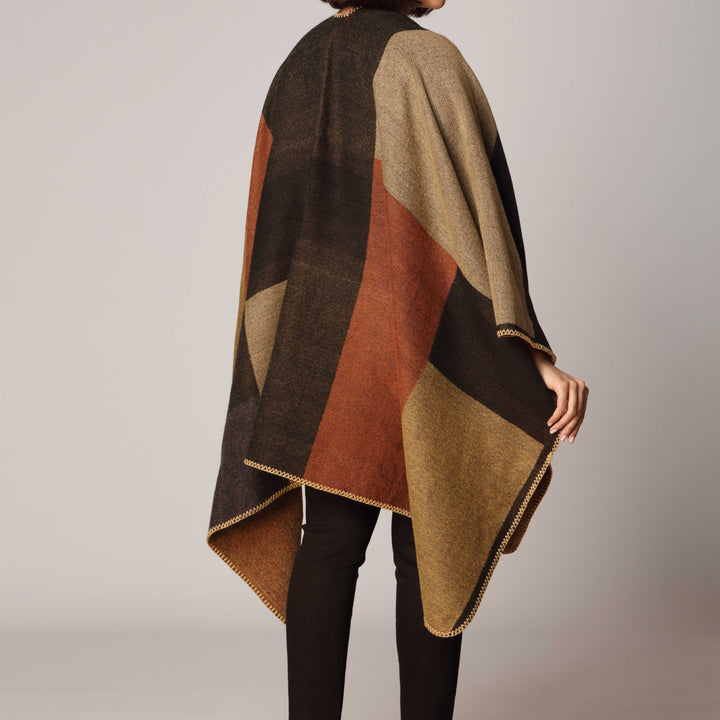 Khaki Cape Shawl PW2815