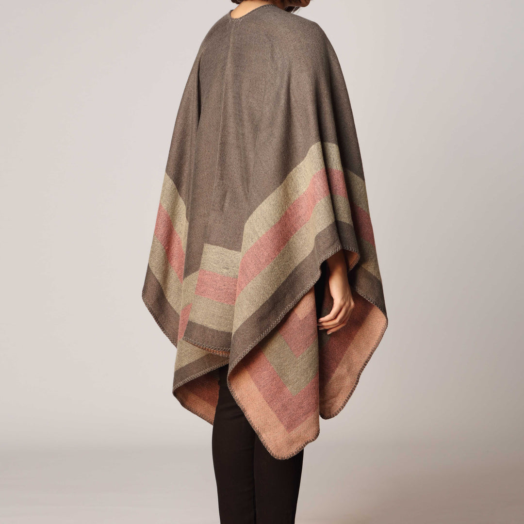 Grey Cape Shawl PW2820