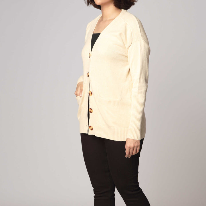 Khaki Mid Length Cardigan PW2903