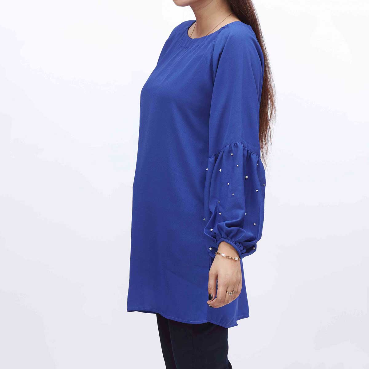 1PC- Embellished Georget Top PW3174