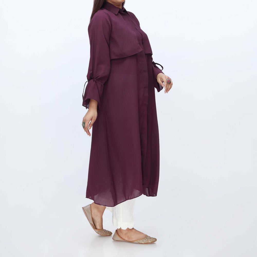 1PC-Solid Georgette Shirt PW3175