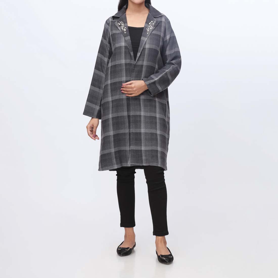 Grey Flannel Checkered Coat PW3194