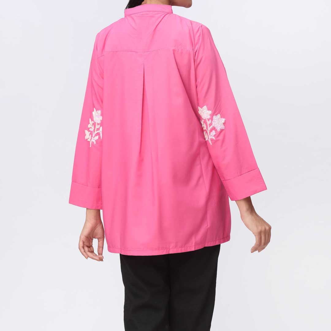 1PC- Embellished Wash & Wear Shirt PW3217