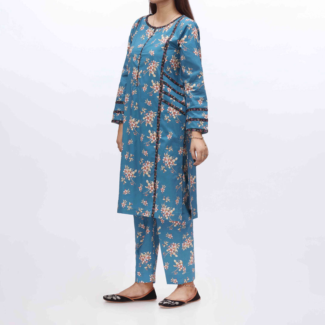2PC- Digital Printed Khaddar Shirt & Trouser PW3267
