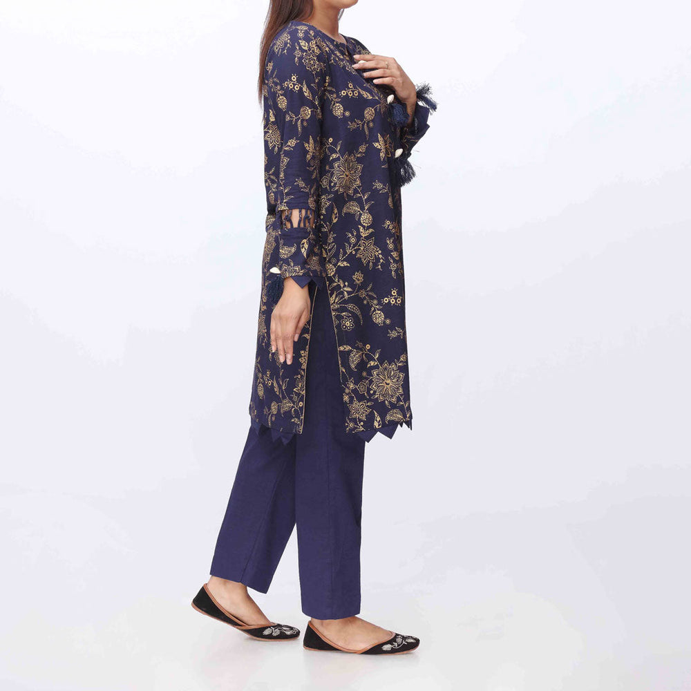 2PC- Printed Khaddar Shirt & Trouser PW3271