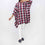 1PC- Flannel Checkered Top PW3275