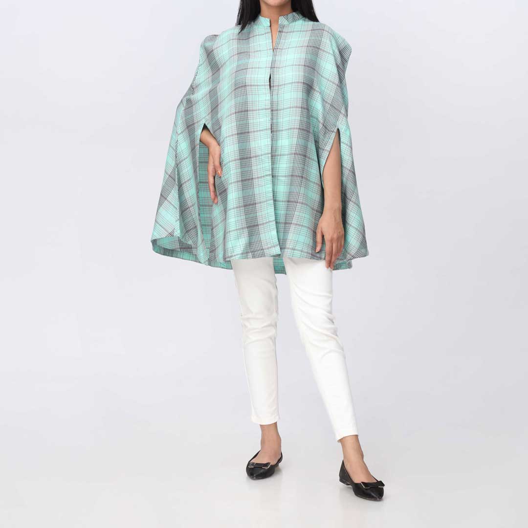 1PC- Flannel Checkered Top PW3290