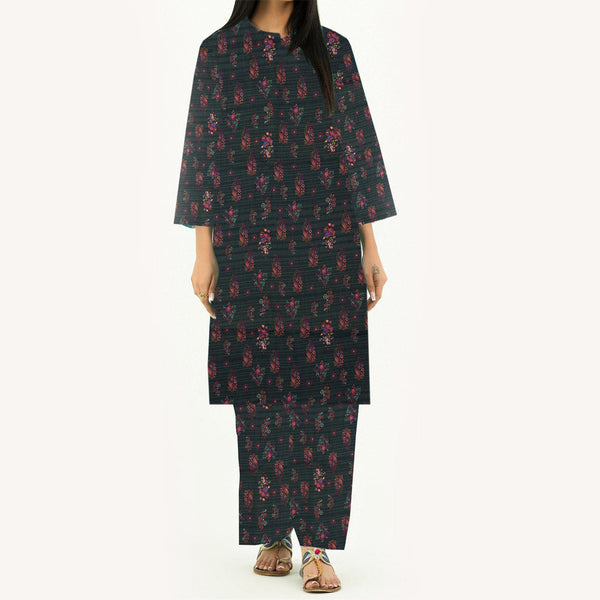 2PC- Unstitched Digital Printed Cambric Suit PW3340