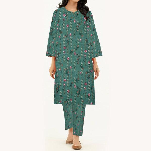 2PC- Unstitched Digital Printed Cambric Suit PW3343
