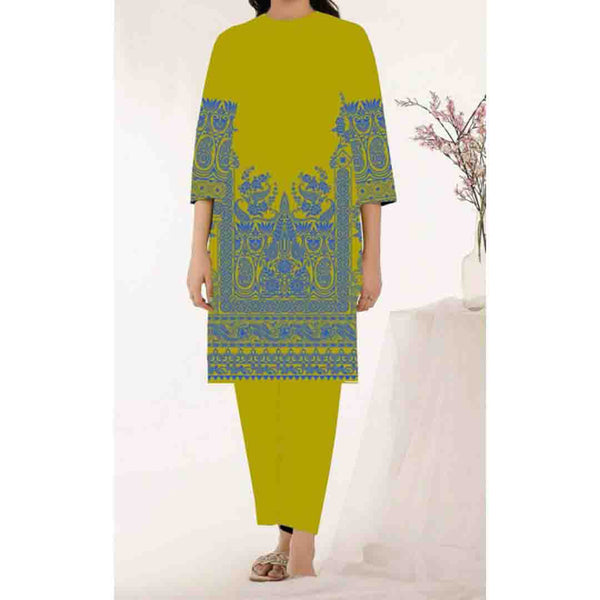 1PC- Unstitched Printed Khaddar Shirt PW3400