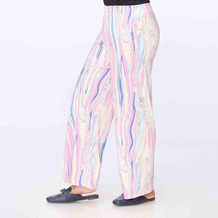 Pink Printed jersey Straight Trouser PW3560