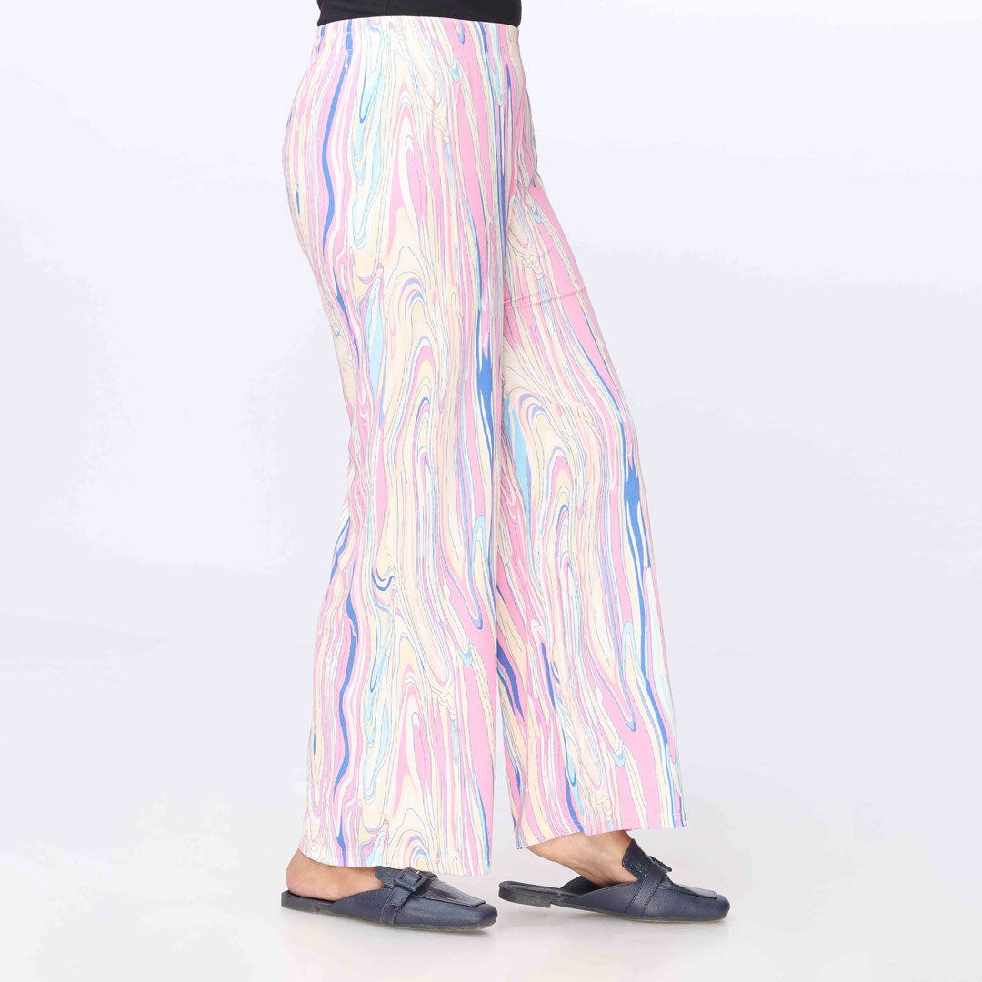 Pink Printed jersey Straight Trouser PW3560