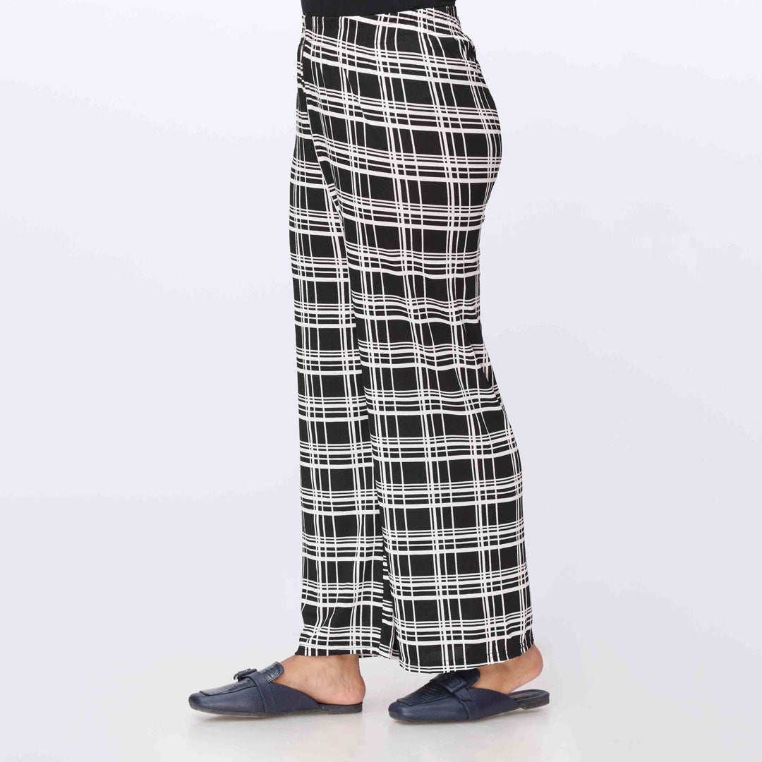 Blkwht Printed jersey Straight Trouser PW3564