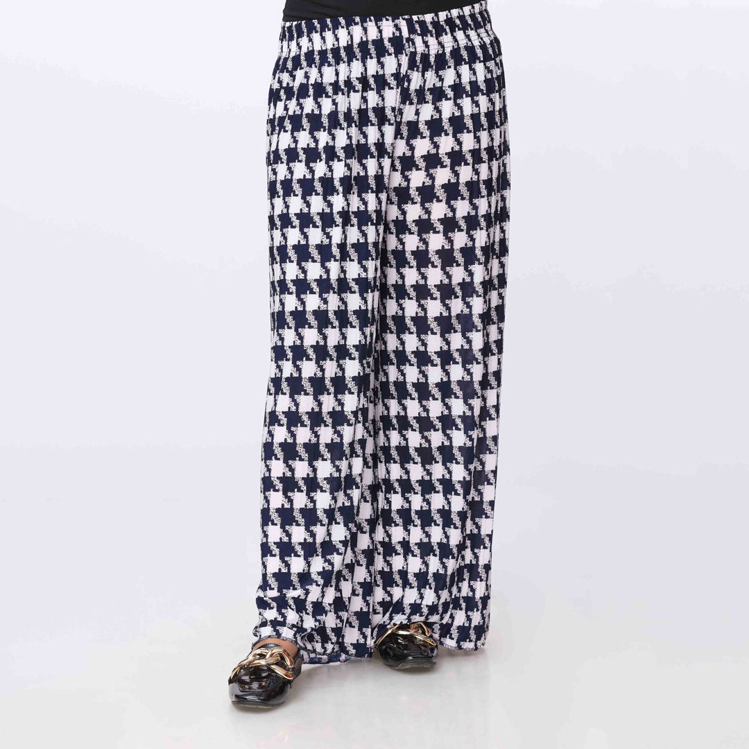 Blkwht Printed jersey Straight Trouser PW3566
