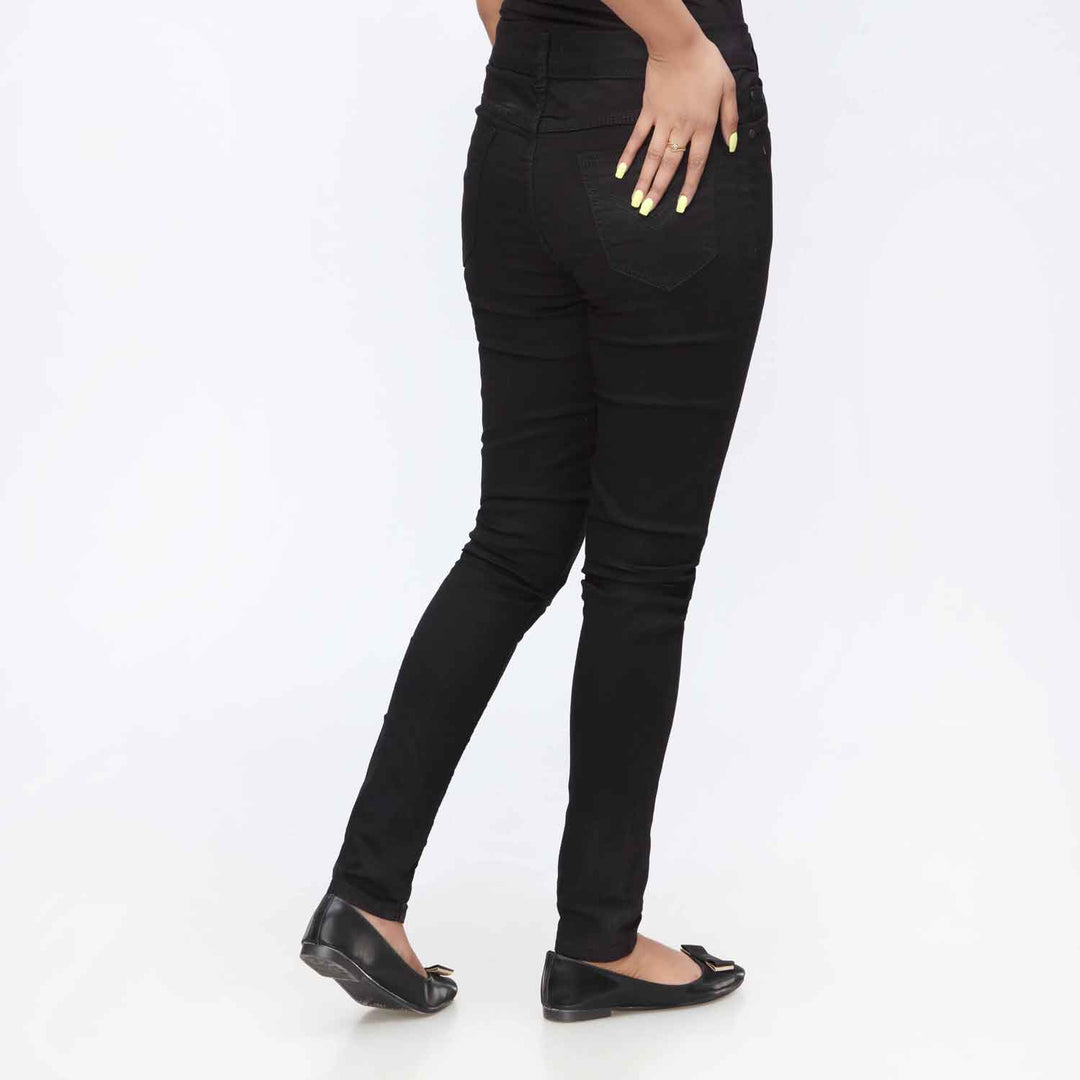 Black Slim Fit Denim Pant PW3604