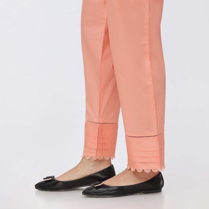 Peach Stripe Broshia Straight Fit Trouser PW3623