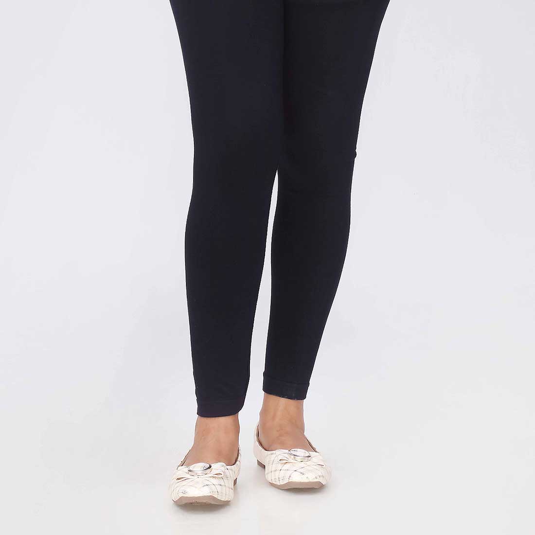 Navy Plain Jersey Tights PW3632