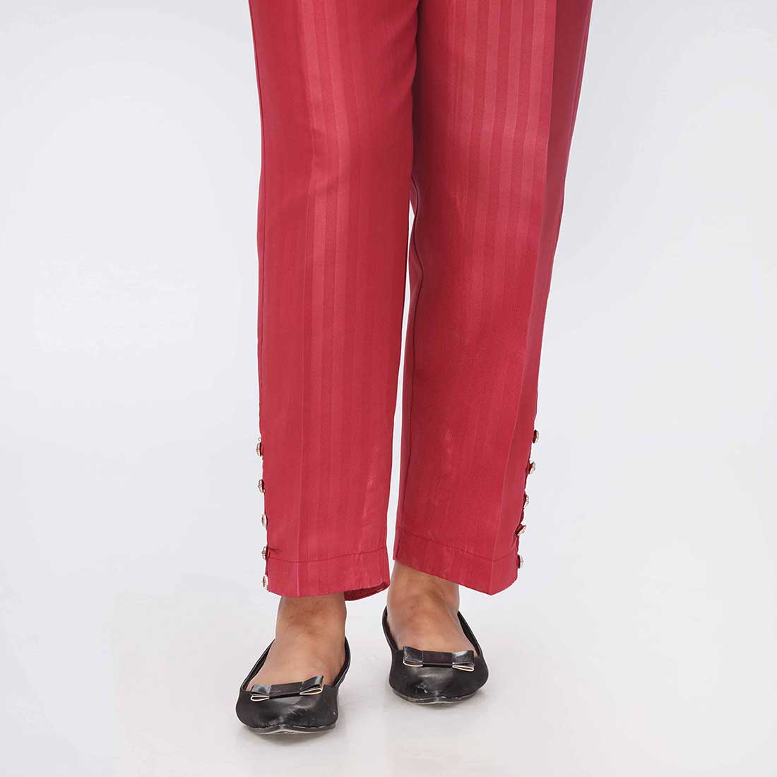Maroon Cambric Slimfit Trouser PW3653