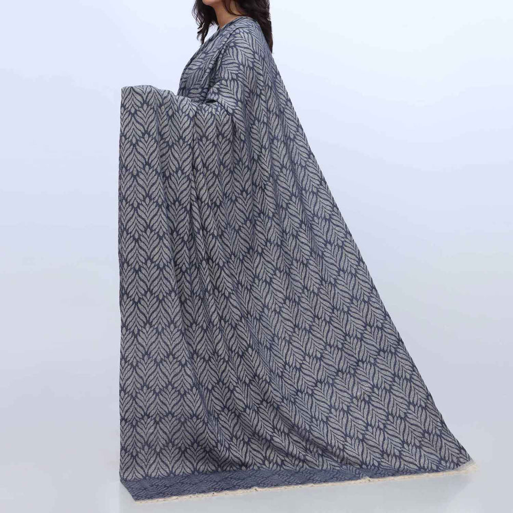 Black Winter Jacquard Shawl PW3706