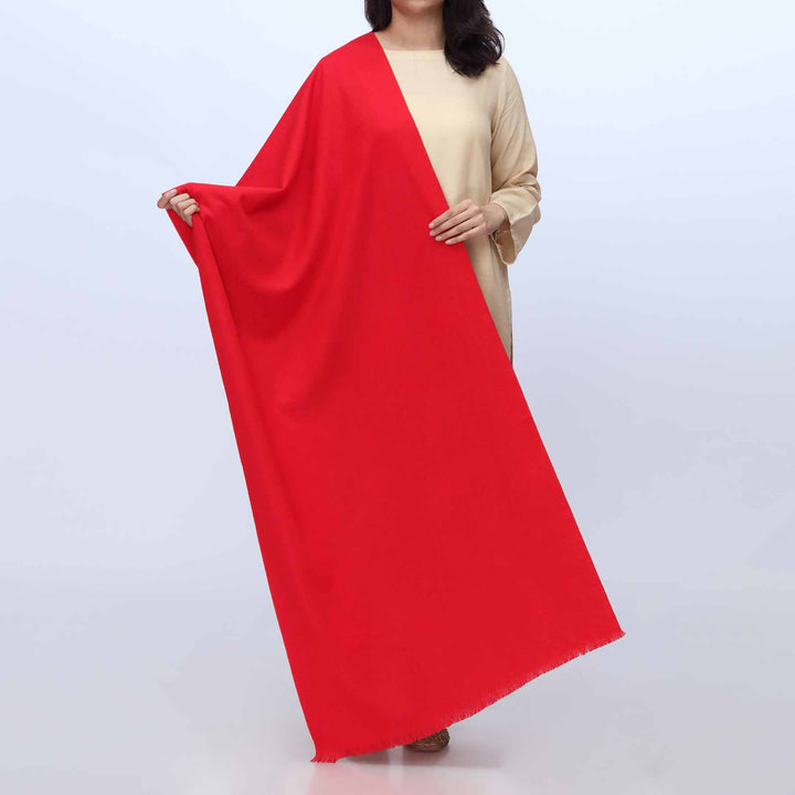 Red Winter Plain Stole PW3724